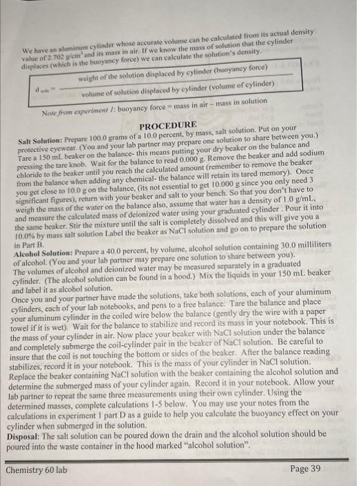 I need help writing a lab report for this experiment | Chegg.com