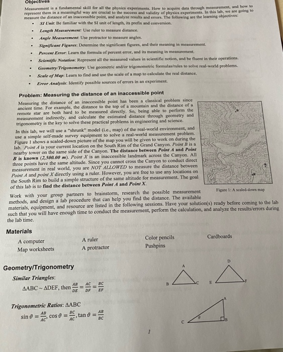 . Objectives Measurement is a fundamental skill for | Chegg.com
