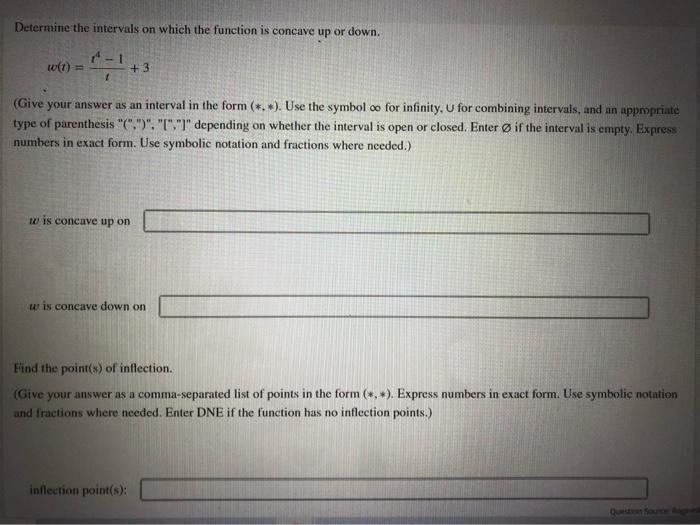 Solved determine the intervals on which the function is | Chegg.com