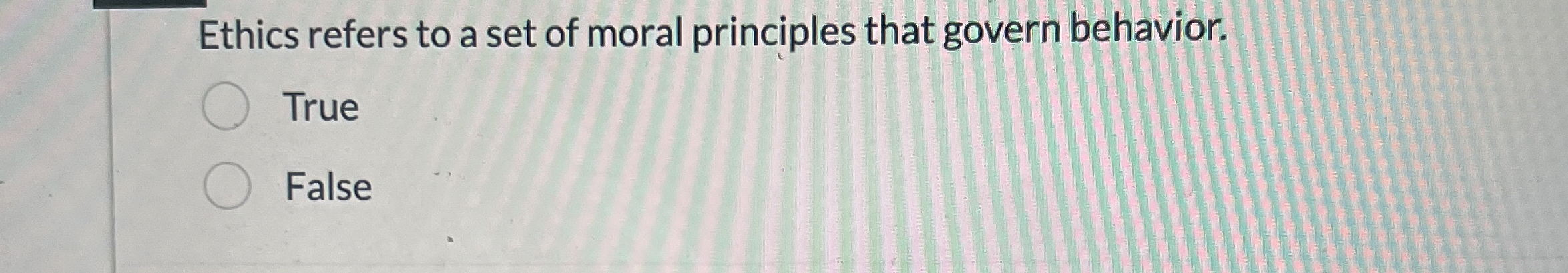 Solved Ethics refers to a set of moral principles that | Chegg.com