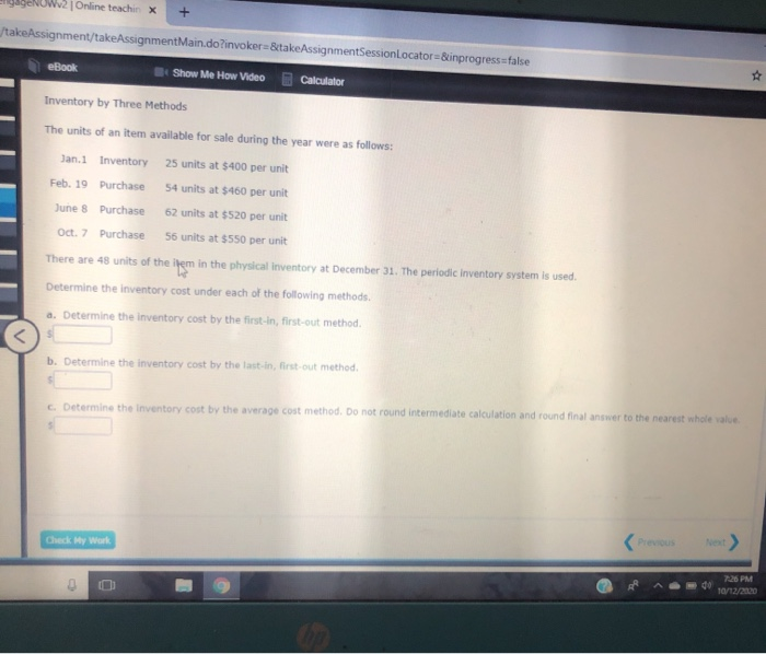 Solved V2 Online teachir X + 8 | Chegg.com