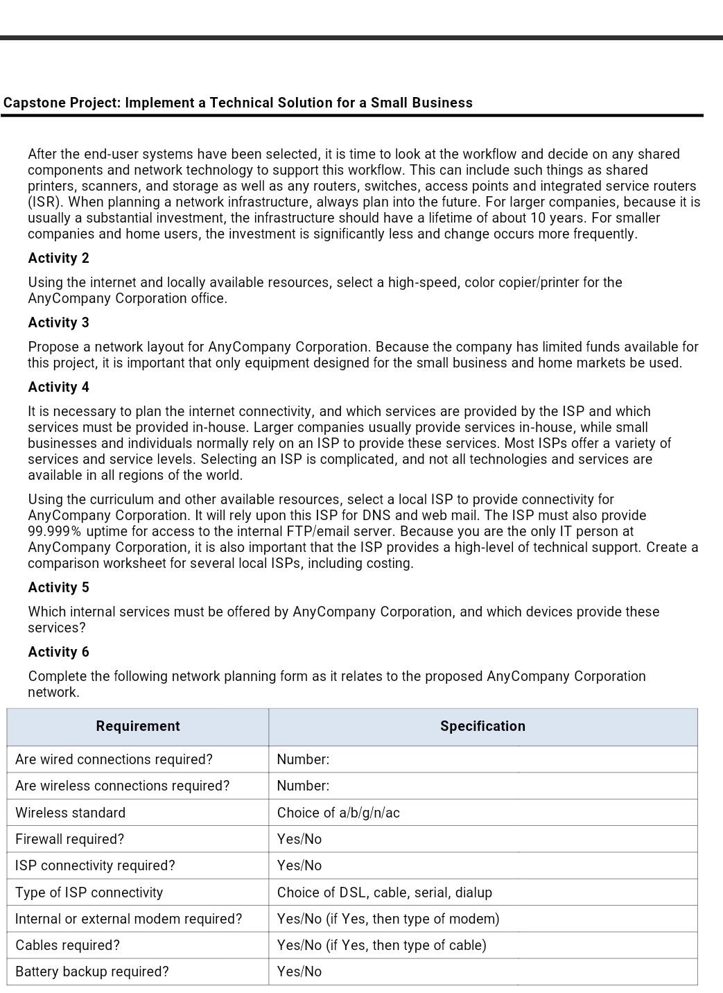 Solved Capstone Project Implement a Technical Solution for