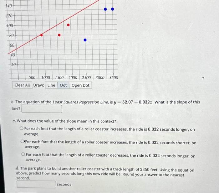 Solved The track length and the ride time for the 10 roller | Chegg.com