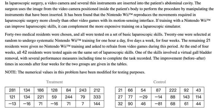 Solved (b) In the control group, one subject improved their | Chegg.com