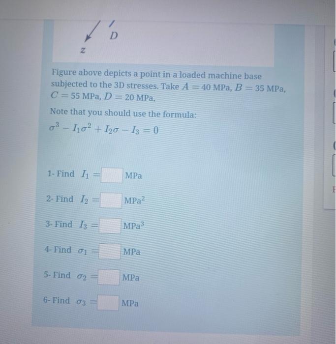 Solved e С Ç у A tof UU B x D z Figure above depicts a point | Chegg.com