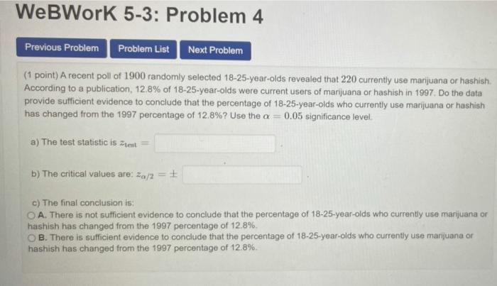Solved WebWork 5-3: Problem 4 Previous Problem Problem List | Chegg.com