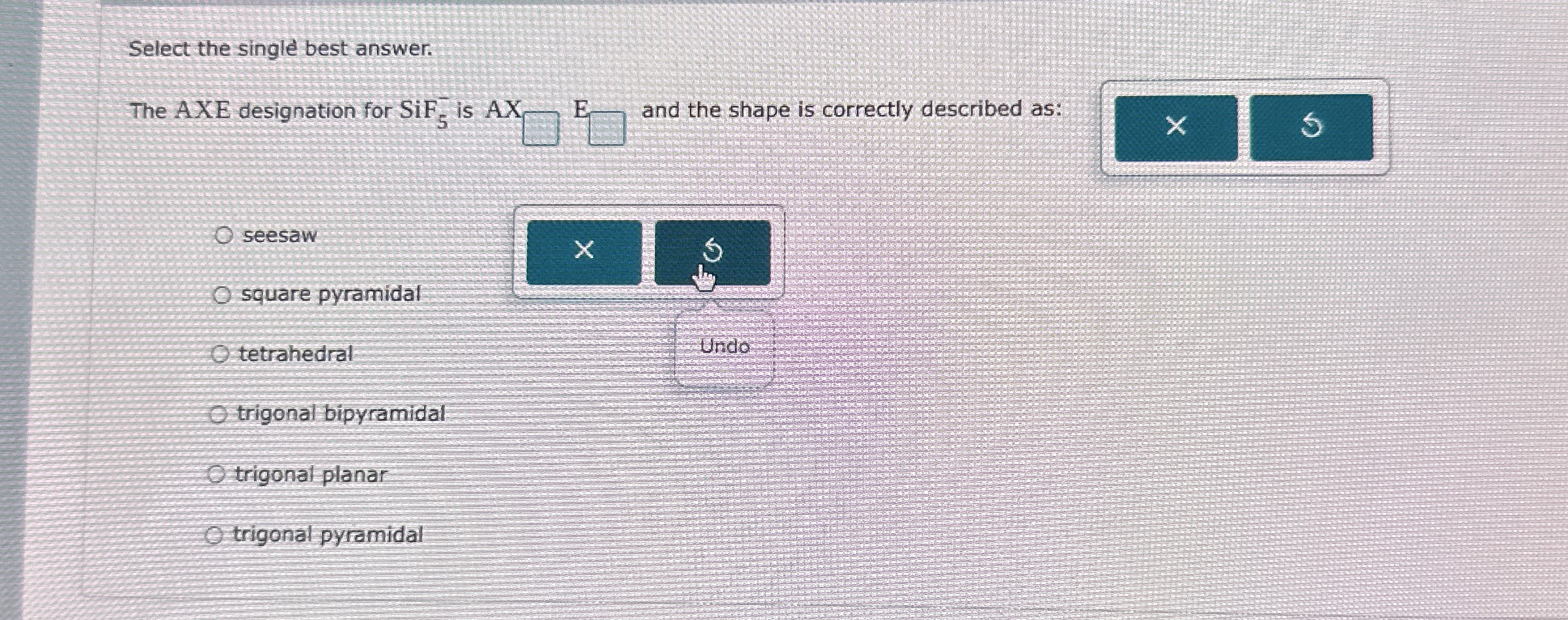 Solved Select the single best answer.The AXE designation for | Chegg.com