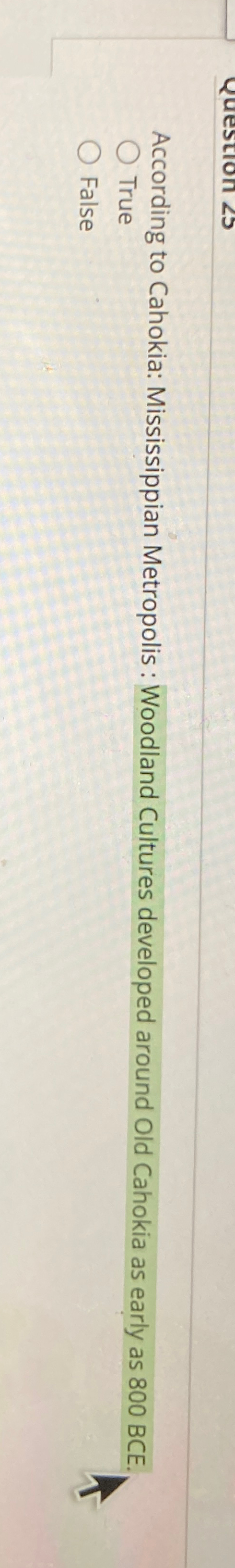 Solved According to Cahokia: Mississippian Metropolis:  Chegg.com