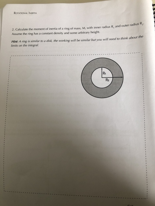 calculate moment of inertia of two point masses