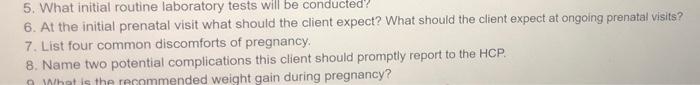 Solved Maternal-Newborn Case Study Review the case study and | Chegg.com