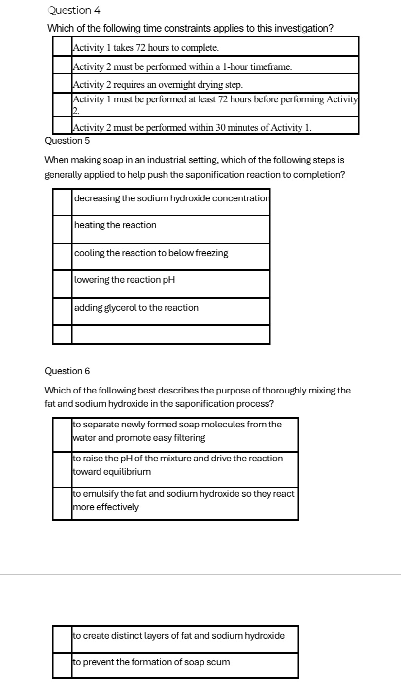 Solved Question 4Which of the following time constraints | Chegg.com