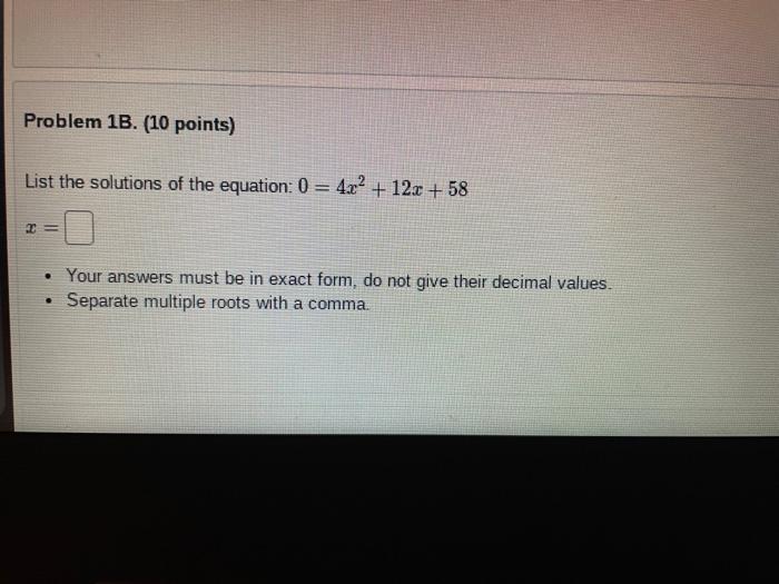 Solved Problem 1. (10 Points) Solve The Following System Of | Chegg.com