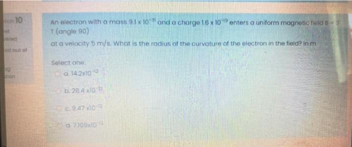 Solved For the wire with a current lying in the magnetic | Chegg.com