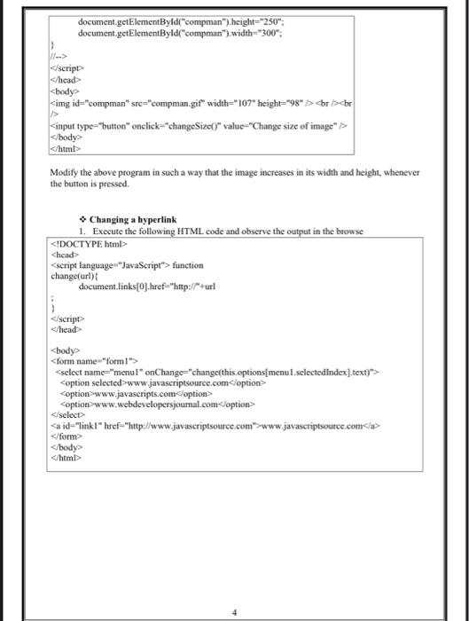 Solved The Html Dom Tree Of Objects Document Root Element Chegg Com