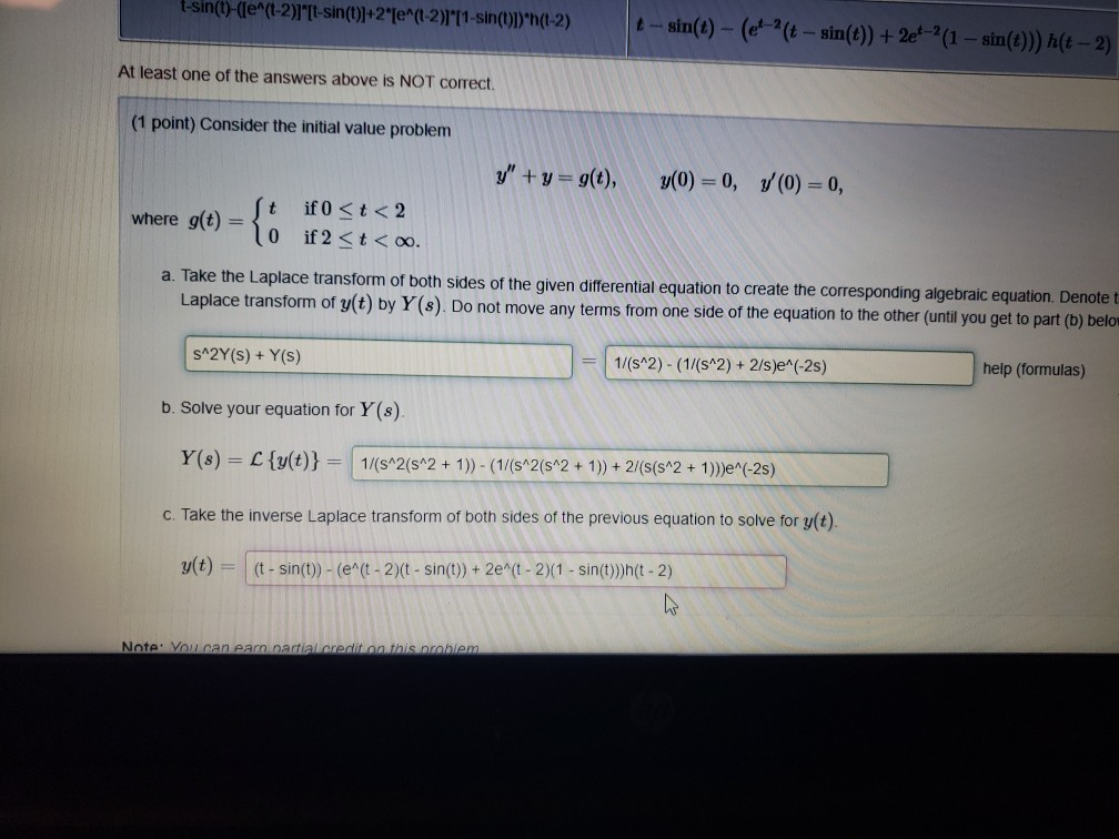 1 sin 2 t formula