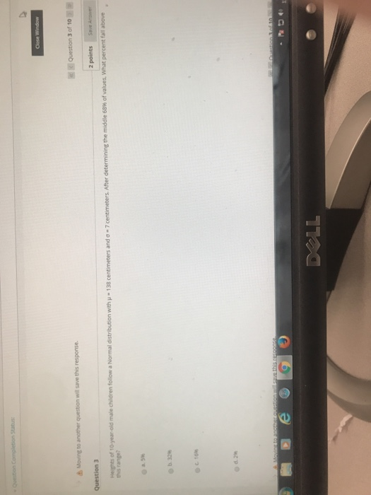 Solved Question Completion Status Close Window Question 3 of | Chegg.com
