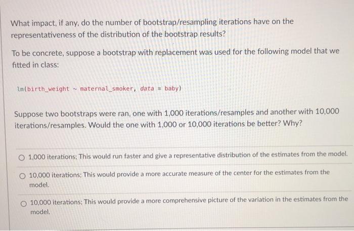 Solved What impact, if any, do the number of | Chegg.com