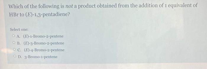 Solved Which of the following is not a product obtained from | Chegg.com