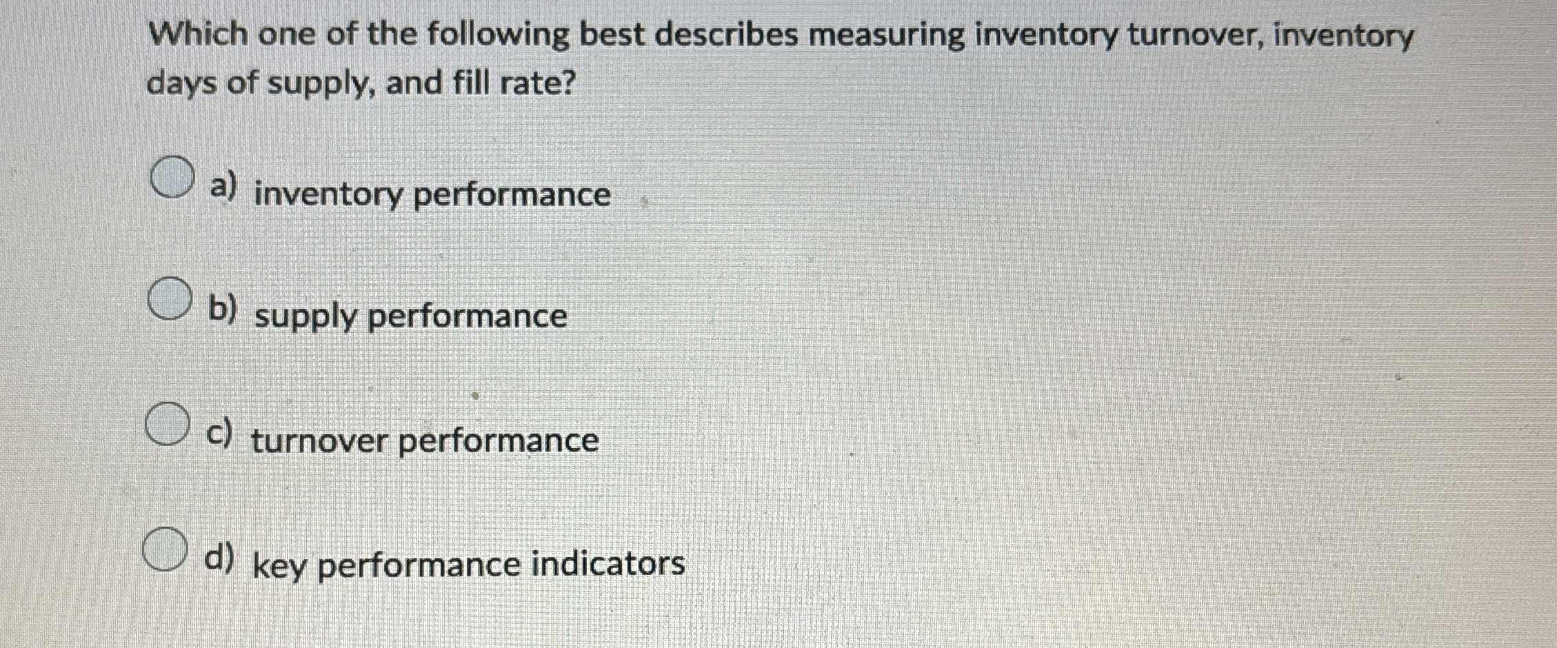 Which one of the following best describes measuring | Chegg.com