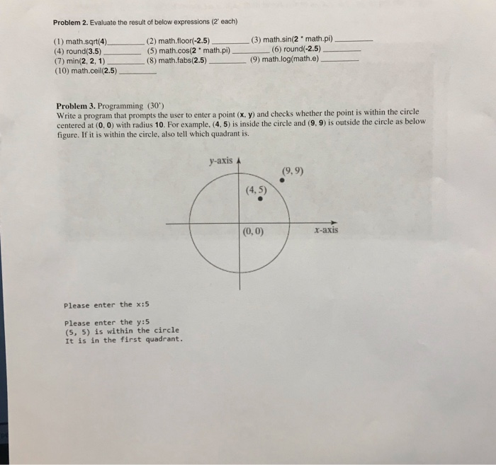 Solved Problem 2 Evaluate The Result Of Below Expression