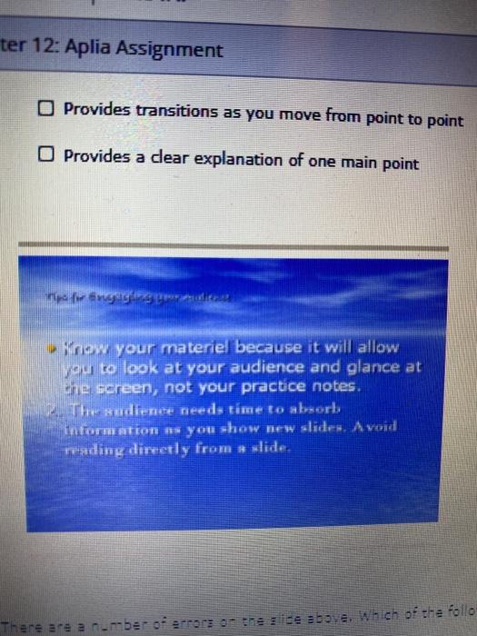 Solved The Most Widely Used Presentation Software Program Is Chegg Com