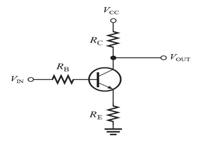 Solved Consider the transistor circuit in Figure 1 where Vcc | Chegg.com