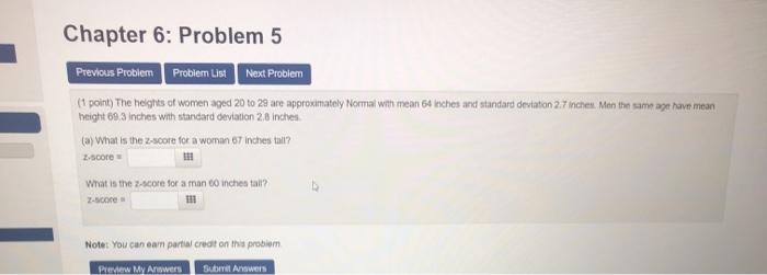 Solved Chapter 6: Problem 5 Previous Problem Problem List | Chegg.com