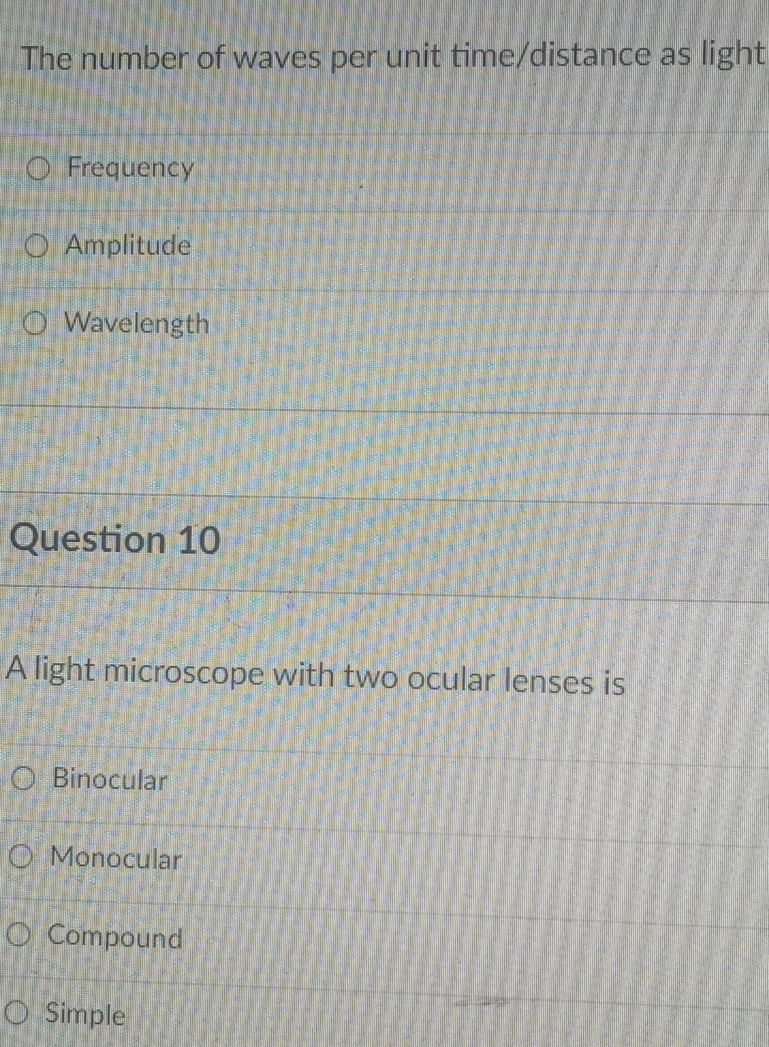what is the unit of measurement for frequency of light waves