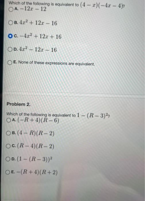 9x 4x 4 greater than or equal to 36 12