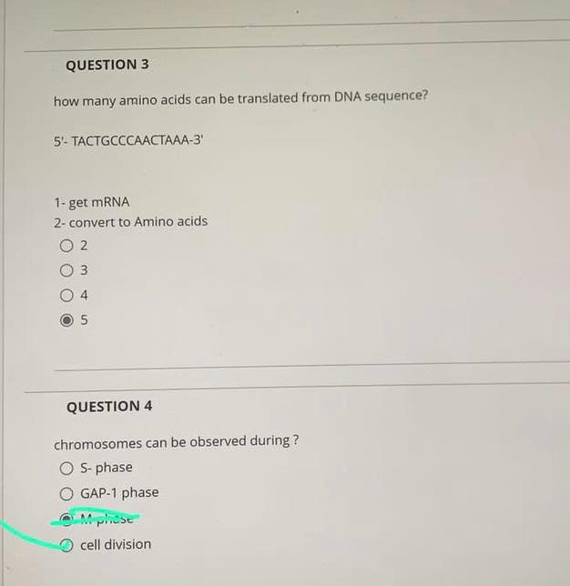 Solved QUESTION 1 what are the possible mRNA sequence for | Chegg.com