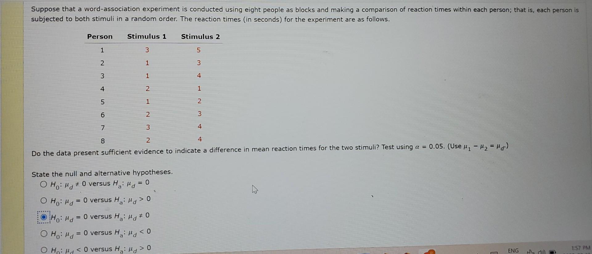 word association experiment