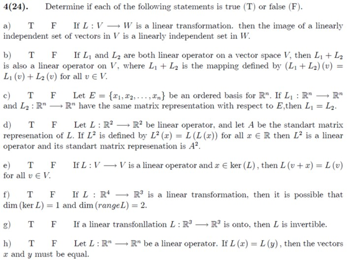 Solved A 4 24 Determine If Each Of The Following State Chegg Com