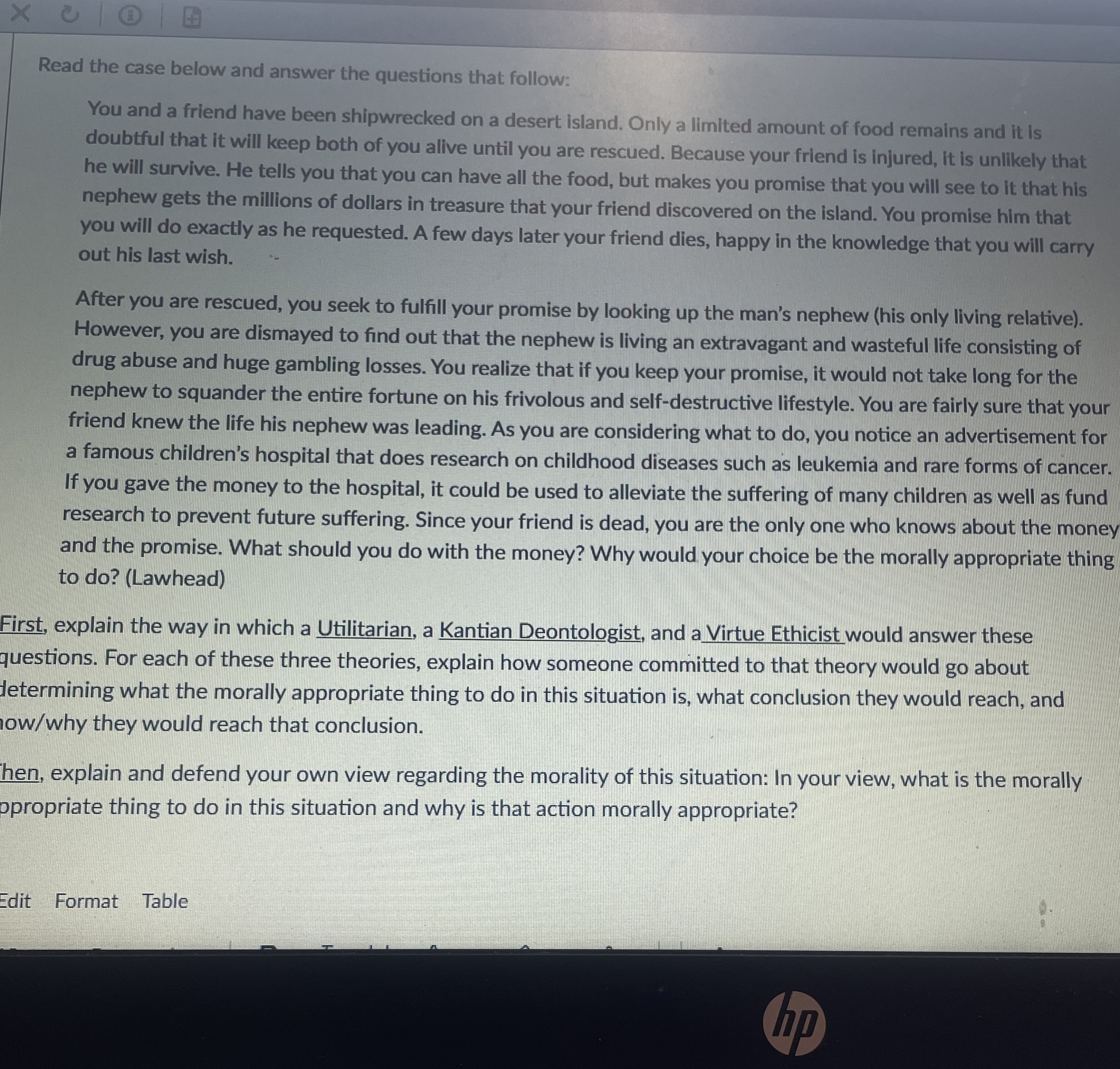 Solved Read the case below and answer the questions that | Chegg.com