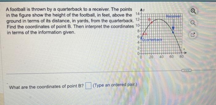 Solved A football is thrown by a quarterback to a receiver. | Chegg.com