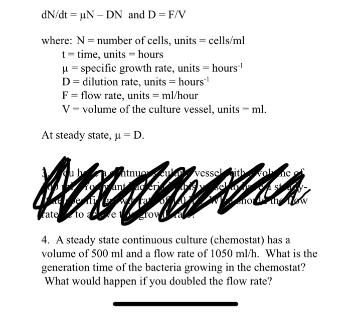 Solved Dn Dt Un Dn And D F Where N Number Of Cel Chegg Com