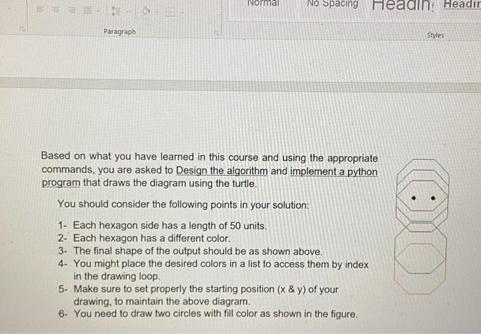 Solved Question 2:(10 marks) Turtle Graphics is a Python | Chegg.com