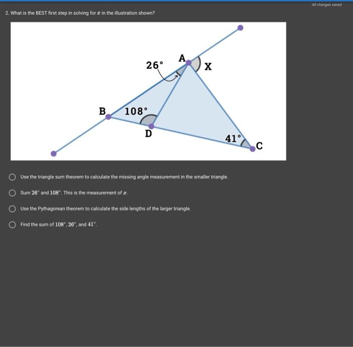 Solved 3. What is the measure of ∠ACB in the image shown?2.