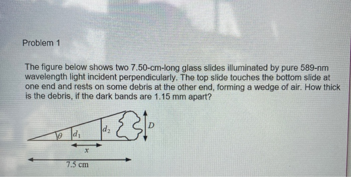 Solved Problem 1 The figure below shows two 7.50-cm-long | Chegg.com