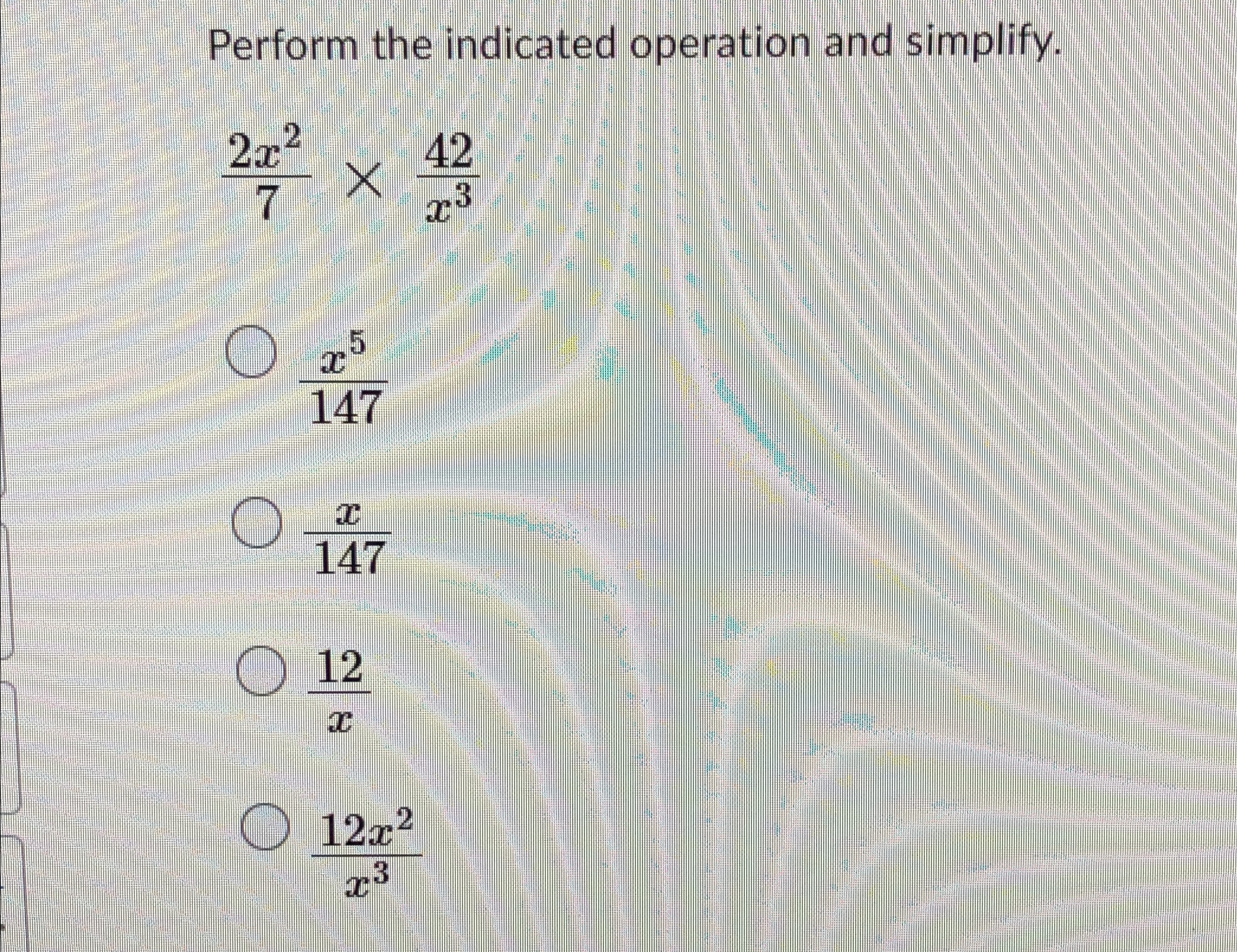 Solved Perform the indicated operation and | Chegg.com