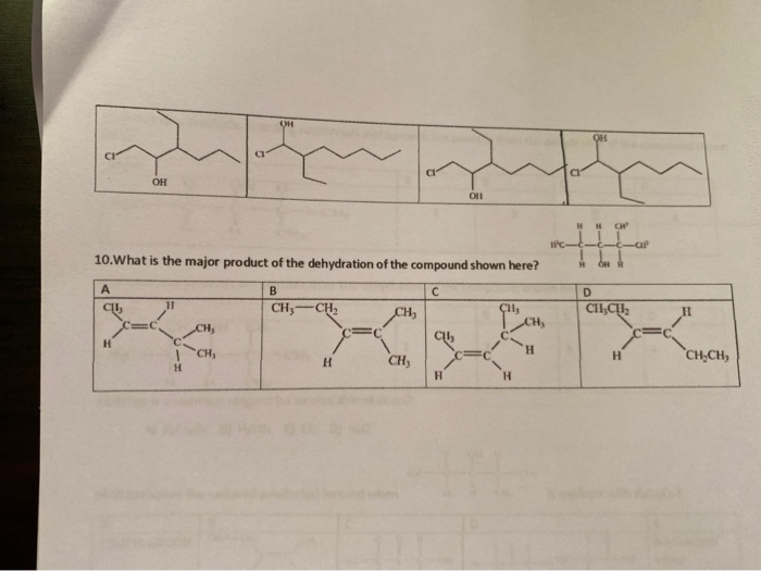 Solved 6.Which alcohol is soluble in water? A) (CH3)2CHCHOH
