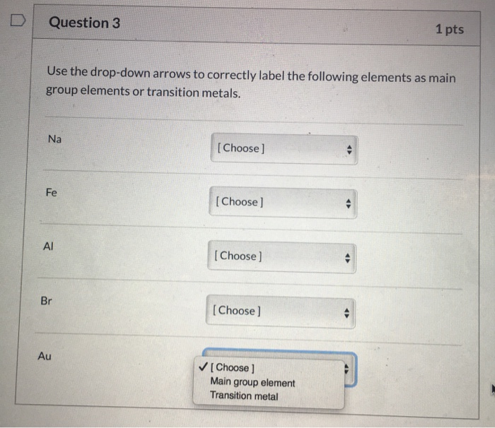 Solved Question 7 1 pts Examine the electron configuration | Chegg.com