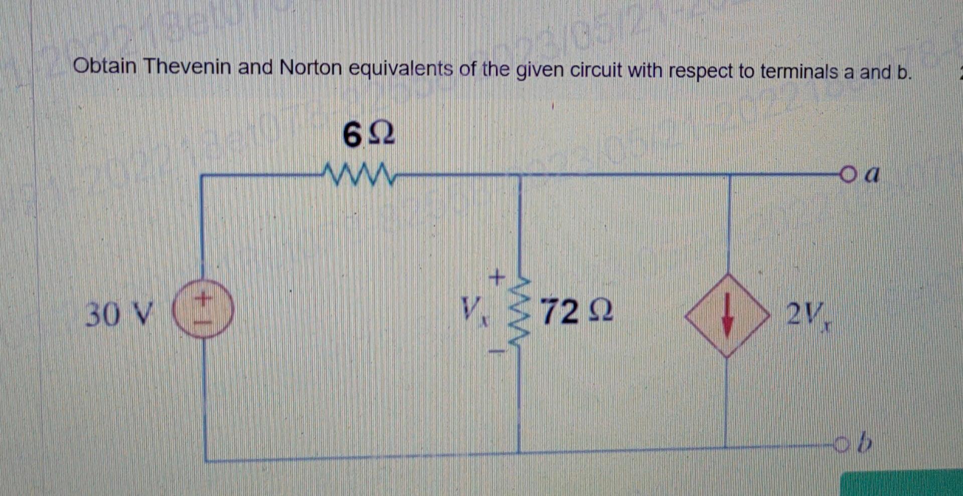 Solved Obtain Thevenin And Norton Equivalents Of The Given | Chegg.com