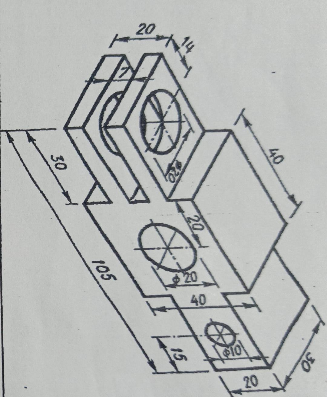 how to make front view in autocad