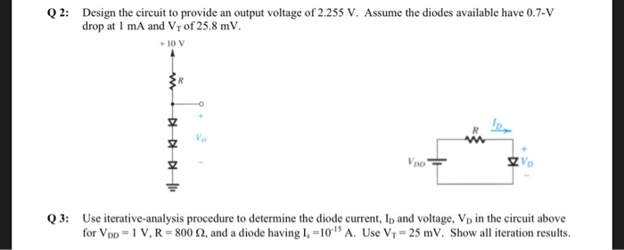 Solved Q2: Design the circuit to provide an output voltage | Chegg.com