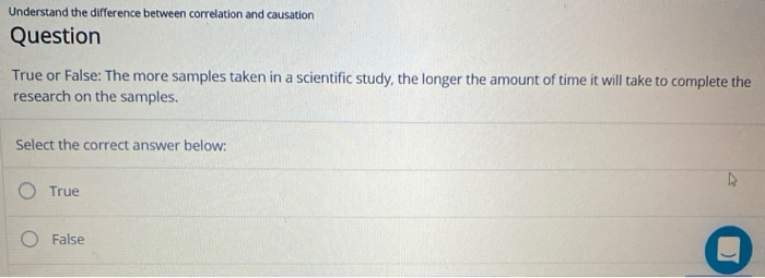 Solved Understand the difference between correlation and | Chegg.com
