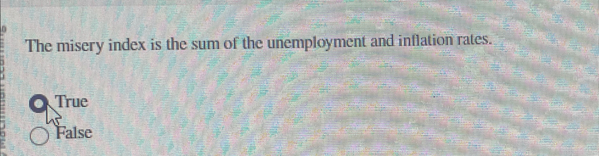 Solved The misery index is the sum of the unemployment and | Chegg.com