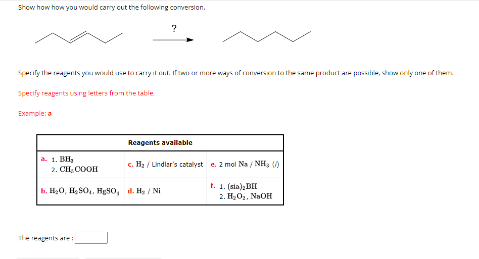 Solved Show how how you would carry out the following | Chegg.com