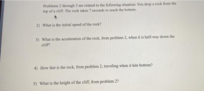 Solved Problems 2 through 5 are related to the following | Chegg.com