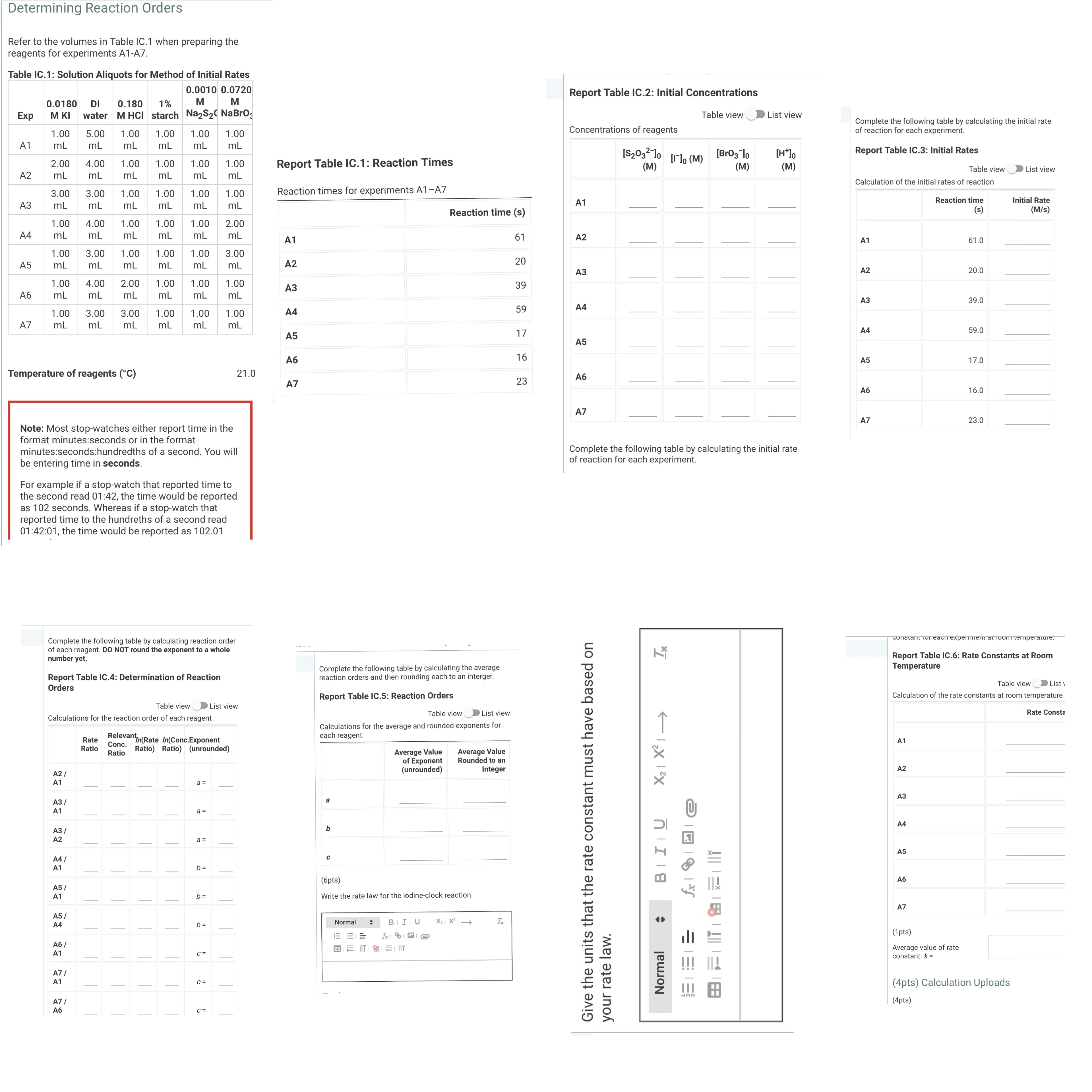 Refer to the volumes in Table IC. 1 ﻿when preparing | Chegg.com