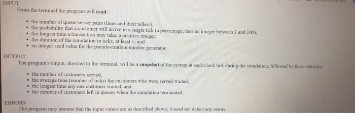 S ight TITLE QUEUEING SIMULATION INTRODUCTION A queue | Chegg.com